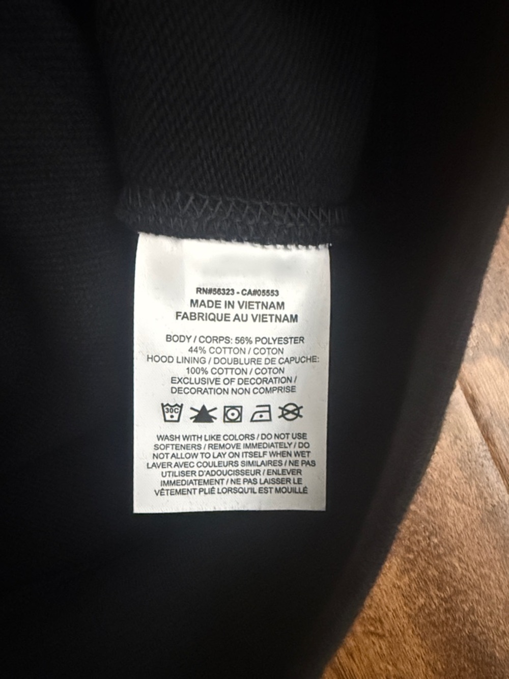 Nike Black Hoodie with White Distressed NIKE Logo Size XL - Picture 9 of 16